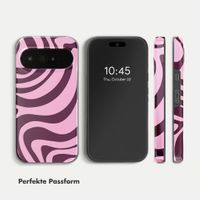 Selencia Vivid Rückabdeckung mit MagSafe Google Pixel 11 Pro - Wavy Swirl Pink Plum