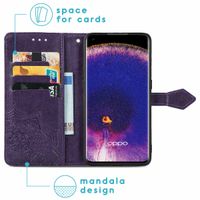 imoshion Mandala Klapphülle Oppo Find X5 Pro 5G - Violett