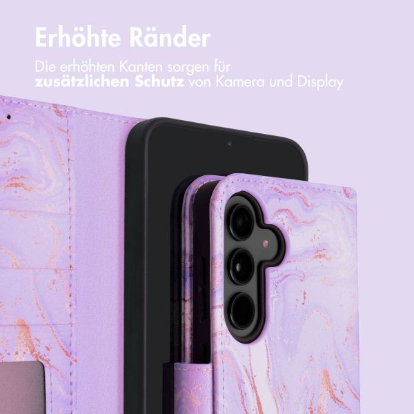 imoshion Design Klapphülle Samsung Galaxy S24 Plus - Purple Marble
