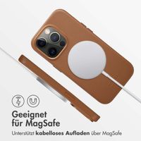 Accezz MagSafe Leather Backcover für das iPhone 14 Pro - Sienna Brown