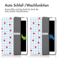 imoshion Design Trifold Klaphülle Apple iPad 9 (2021) 10.2 Zoll / iPad 8 (2020) 10.2 Zoll / iPad 7 (2019) 10.2 Zoll - Cherry Check