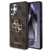 Guess 4G Metal Logo Back Cover Samsung Galaxy S25 Ultra - Braun