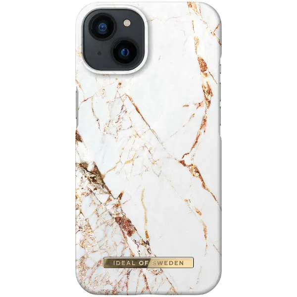 iDeal of Sweden Zafari Zebra Fashion Back Case Apple iPhone 13 / 14 / 16e - Carrara Gold
