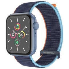 imoshion Nylonarmband für das  Apple Watch Series 1 t/m 9 / SE (38/40/41 mm) | Series 10 / 11 (42 mm) - Dark Navy Blue