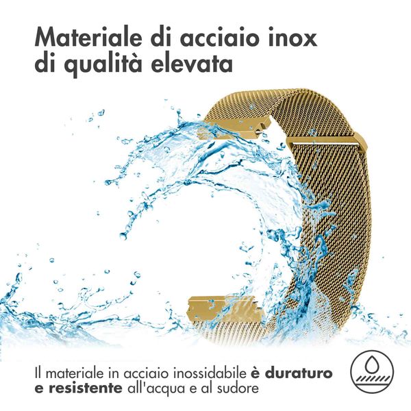 imoshion Mailändische Magnetarmband für die Samsung Galaxy Watch 7 40/44 mm - Gold