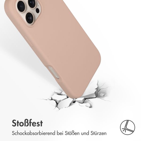 Accezz Liquid Silikoncase mit MagSafe für das iPhone 16 Pro Max - Rosa