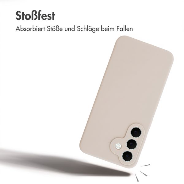 Accezz Liquid Silikoncase mit MagSafe Samsung Galaxy S26 FE - Stone