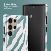 Selencia Vivid Back Cover Samsung Galaxy S24 Ultra - Colorful Zebra Pine Blue