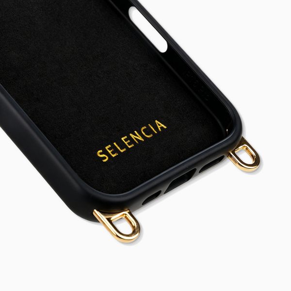Selencia Rivièra Backcover mit MagSafe mit abnehmbaren Haken Apple iPhone 16 Pro - Velvet Black