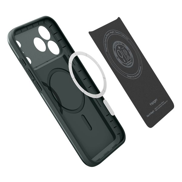 Spigen Thin Fit Backcover mit MagSafe Apple iPhone 18 Pro / 17 Pro - Abyss Green
