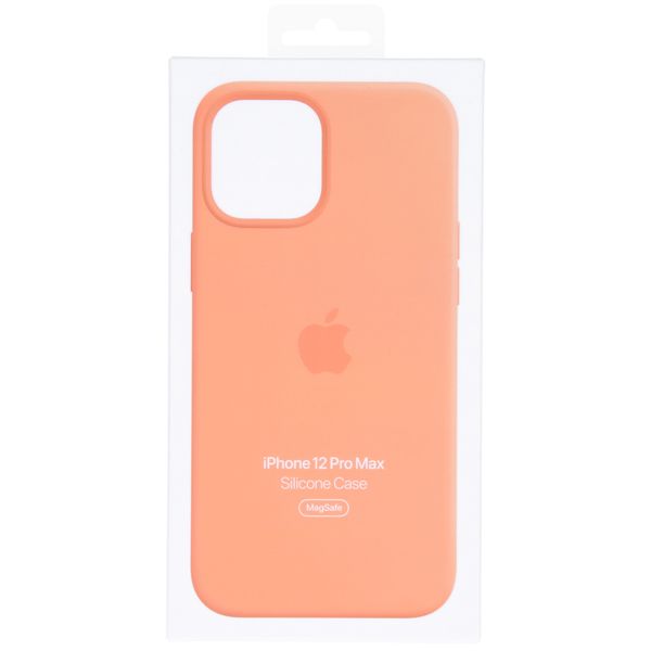 Apple Silikon-Case MagSafe Apple iPhone 12 Pro Max - Kumquat