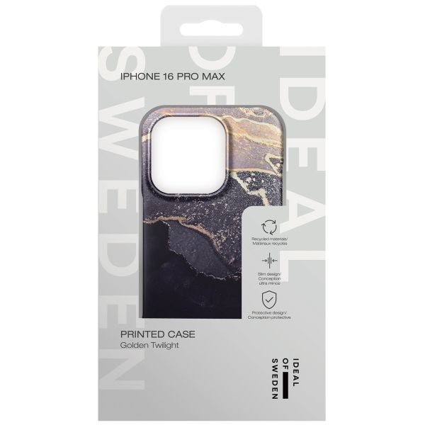 iDeal of Sweden Fashion Back Case Apple iPhone 16 Pro Max - Golden Twilight Marble
