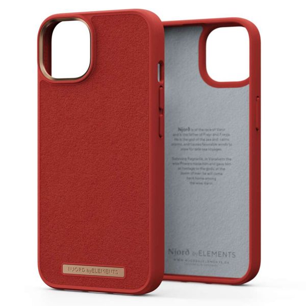 Njorð Collections Wildleder Comfort+ Case für das iPhone 14 - Burnt Orange