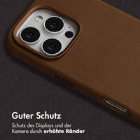 Accezz Vintage Leather Magsafe Backcover Apple iPhone 16 Pro - Tabacco Cognac