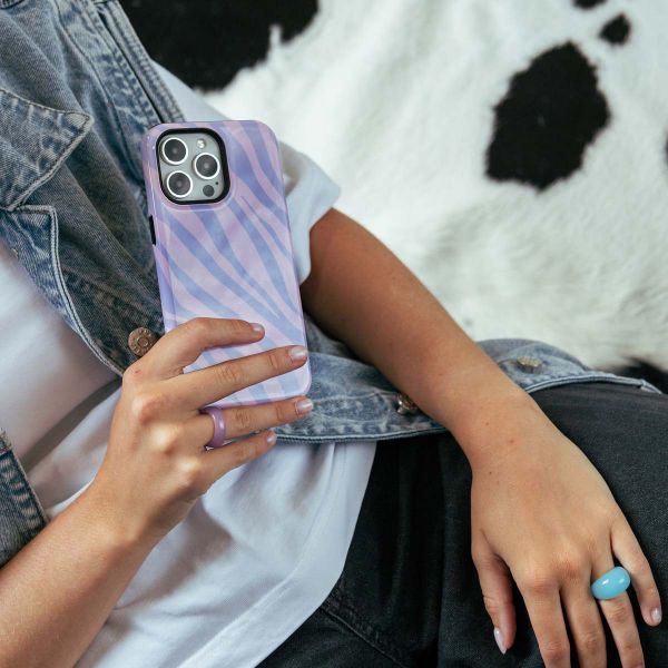 Selencia Vivid Backcover iPhone 11 - Zebra Light Pink Lilac