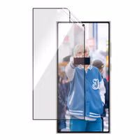 PanzerGlass ﻿Ultra Wide Fit Recycelter Antibakterieller Screen Protector Matrix inkl. Applikator für das Samsung Galaxy S25 Ultra