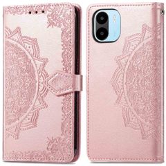 imoshion Mandala Klapphülle für das Xiaomi Redmi A1 / A2 - Rose Gold