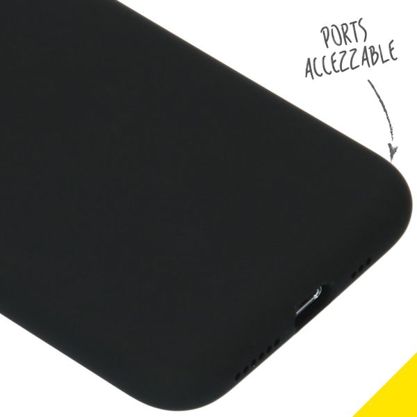 Accezz Liquid Silikoncase Apple iPhone 11 Pro - Schwarz