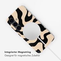 Selencia Vivid Rückabdeckung mit MagSafe Samsung Galaxy S24 - Art Wave Black