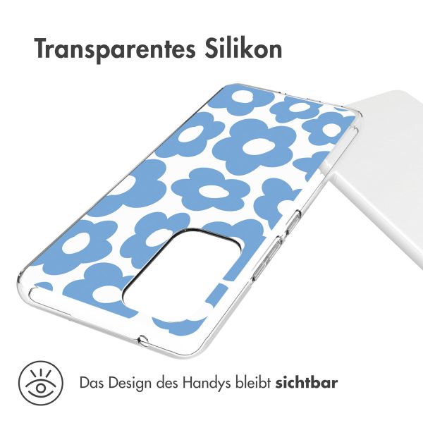 imoshion Design Hülle Samsung Galaxy A53 - Retro Blue Flowers