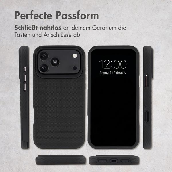 Accezz Tough Back Cover mit MagSafe Apple iPhone 18 Pro / 17 Pro - Schwarz