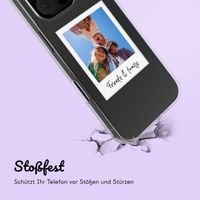 Personalisierte Hülle mit Polaroid Apple iPhone 16 pro - Transparent