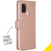 Accezz Wallet TPU Klapphülle für das Samsung Galaxy A21s - Roségold