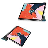 imoshion Design Trifold Klaphülle Apple iPad Air 11 Zoll (2025) M3 / (2024) M2 / Air 5 (2022) / Air 4 (2020) - Green Plant