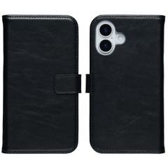 Selencia Echtleder Klapphülle Apple iPhone 17 - Schwarz