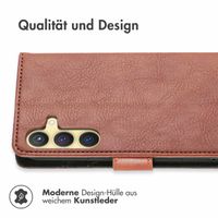 imoshion Luxuriöse Klapphülle für das Samsung Galaxy S24 - Braun