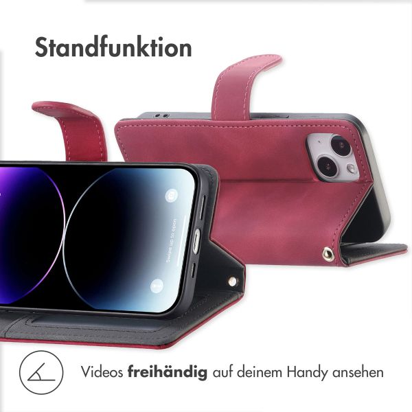imoshion Klapphülle mit Kordel Apple iPhone 14 / 13 - Rot