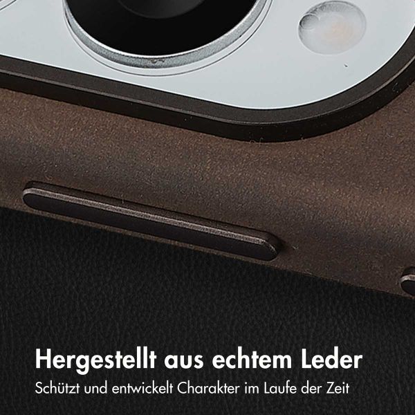 Accezz Vintage Leather Magsafe Backcover Samsung Galaxy S25 Edge - Rustic Brown