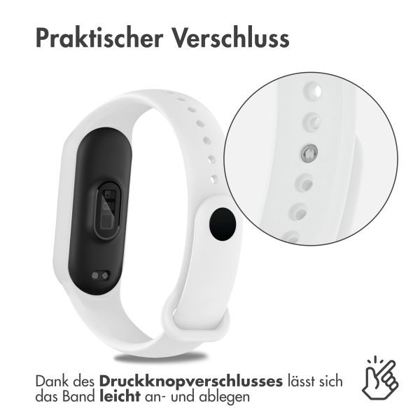 imoshion Silikonarmband für das Xiaomi Mi Band 5 / 6 - Weiß