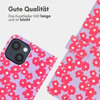 imoshion Design Klapphülle Apple iPhone 14 - Dusty Rose Blossoms