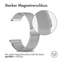 imoshion Magnetisches Milanaise Armband -   Universelle 18 mm Anschluss - Silber