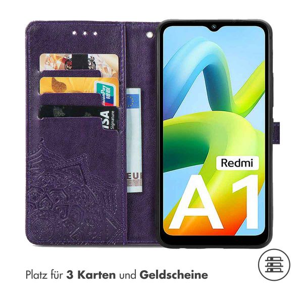 imoshion Mandala Klapphülle Xiaomi Redmi A1 / A2 - Violett