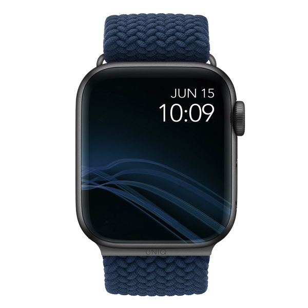 Uniq Aspen Geflochtenes Armband für das  Apple Watch Series 1 t/m 11 / SE / Ultra (44/45/46/49 mm) - Oxford Blue