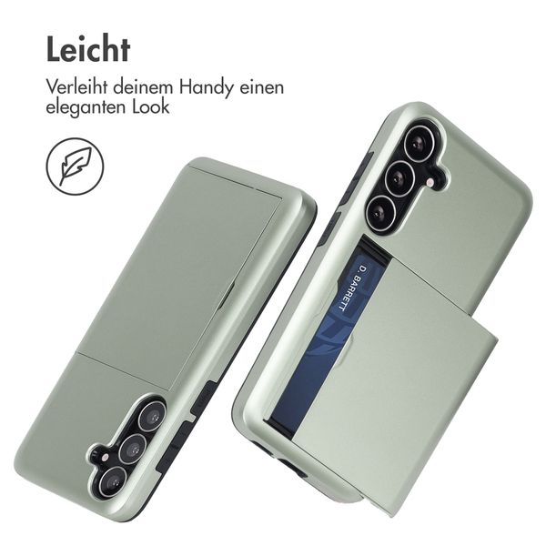 imoshion Backcover mit Kartenfach Samsung Galaxy S25 FE - Grün