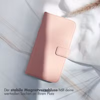 Selencia Echtleder Klapphülle Samsung Galaxy S25 Plus - Dusty Pink