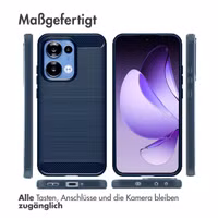 imoshion Brushed Back Cover Oppo Reno 13 - Dunkelblau