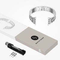 Selencia Sparkle Armband für das  Apple Watch Series 1 t/m 9 / SE (38/40/41 mm) | Series 10 / 11 (42 mm) - Silber