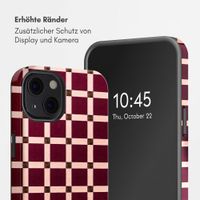 Selencia Vivid Back Cover Apple iPhone 13 - Check This Burgundy