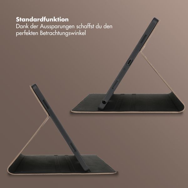 Selencia Riva Klapphülle Samsung Galaxy Tab A11 Plus - Beige