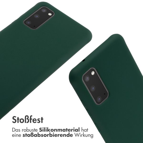 imoshion SilikonHülle mit Band Samsung Galaxy S20 - Dunkelgrün