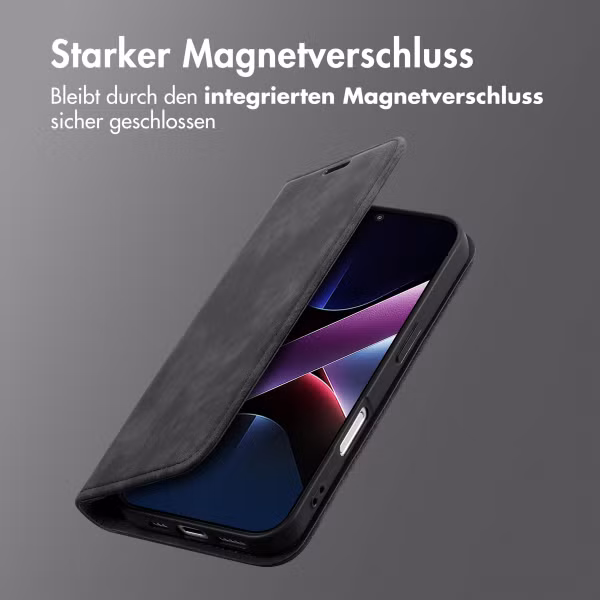 imoshion Slim Klapphülle Xiaomi Poco X7 Pro - Schwarz