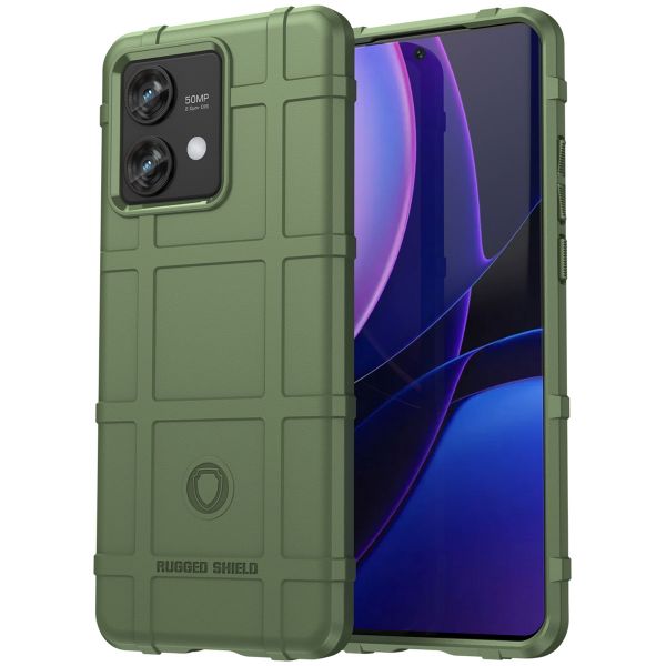 imoshion Rugged Shield Backcover für das Motorola Edge 40 Neo - Dunkelgrün 