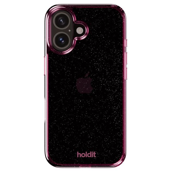 Holdit Glitzer Case Apple iPhone 16 - Rosa