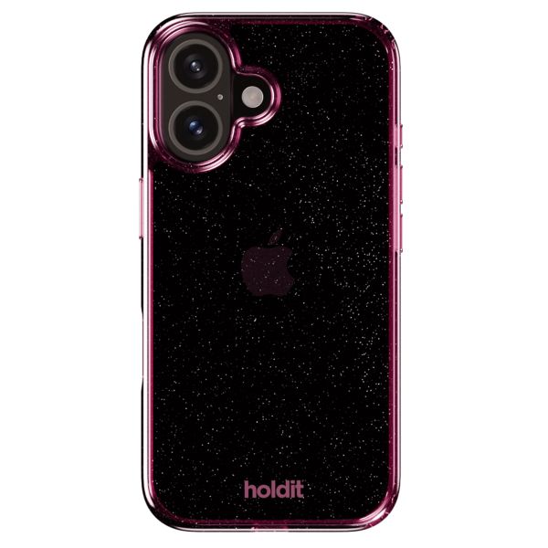 Holdit Glitzer Case für das iPhone 16 - Pink