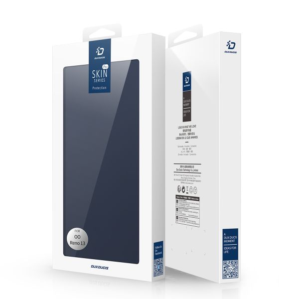 Dux Ducis Slim TPU Klapphülle für das Oppo Reno 13 - Dunkelblau