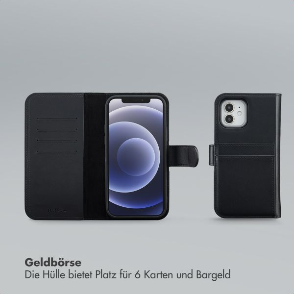 Selencia Olyn Abnehmbare Bookcase mit MagSafe Apple iPhone 12 (Pro) - Schwarz